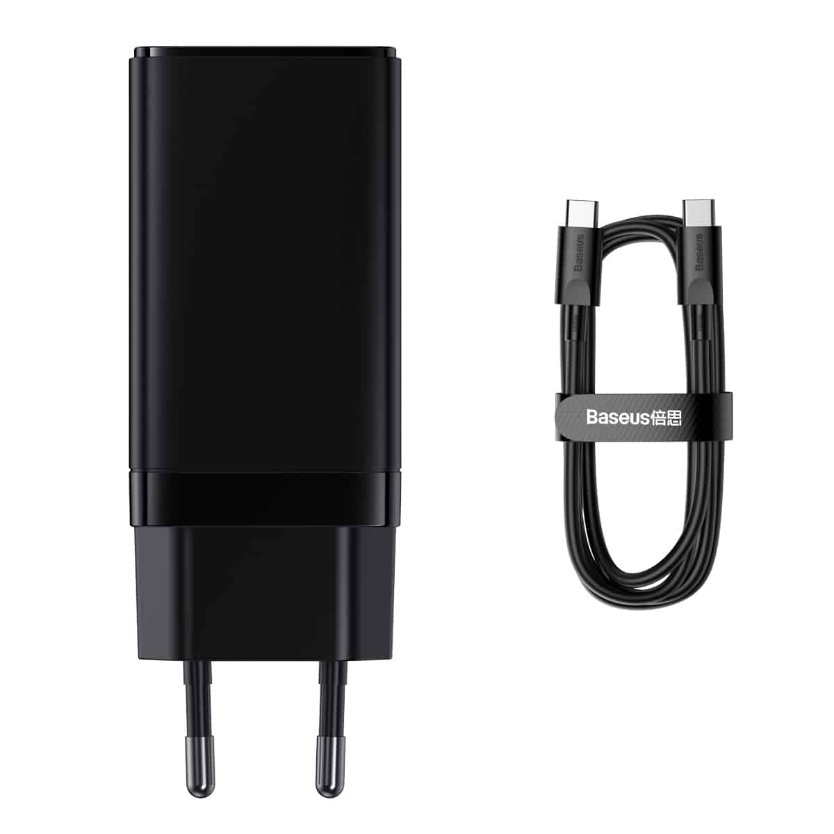 Baseus GaN3 Pro Fast Charger 2C+U 65W (Include: Baseus Xiaobai series fast charging Cable Type-C to Type-C 100W (20V/5A) Baseus GaN3 Pro Fast Charger 2C+U 65W (Include: Baseus Xiaobai series fast charging Cable Type-C to Type-C 100W (20V/5A)